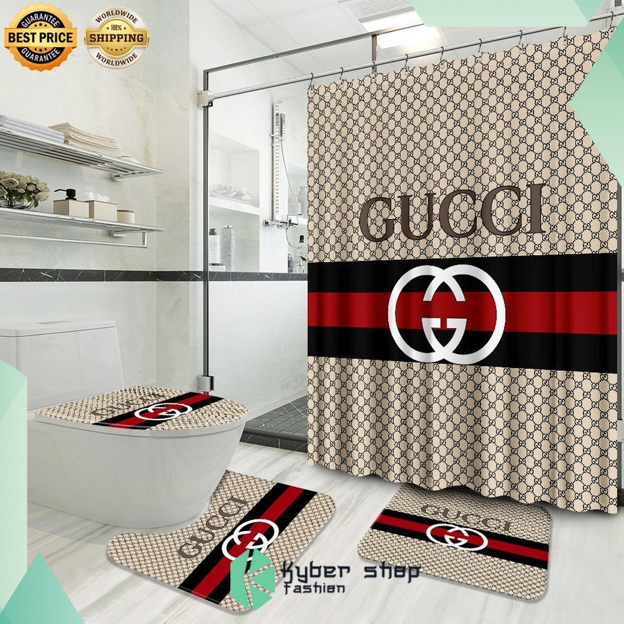 gucci bathroom shower curtain set 1 126