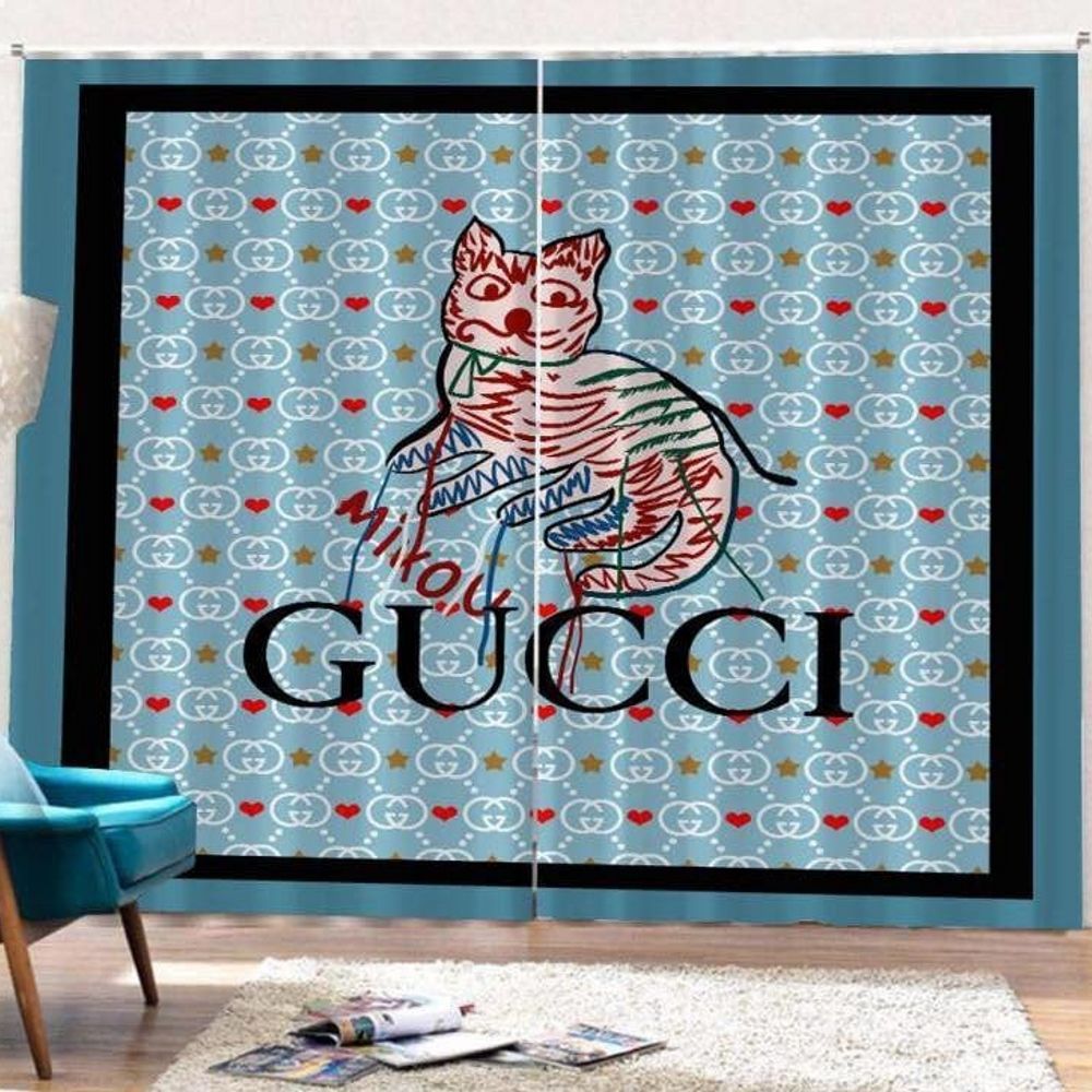 gucci cat window curtain set 1 220