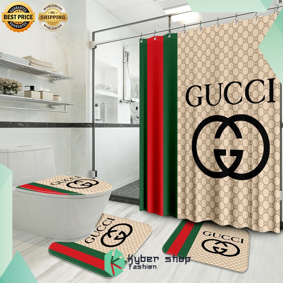 gucci gc logo shower curtain set 1 845