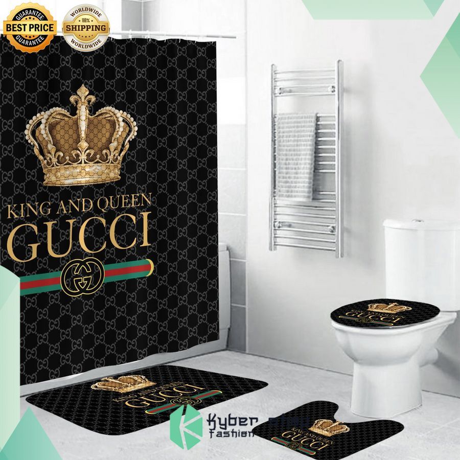 gucci king and queen shower curtain set 1 226