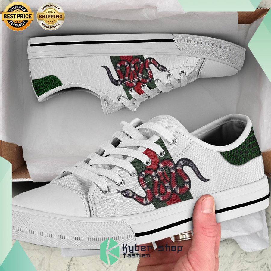 gucci kingsnake low top canvas shoes 1 492