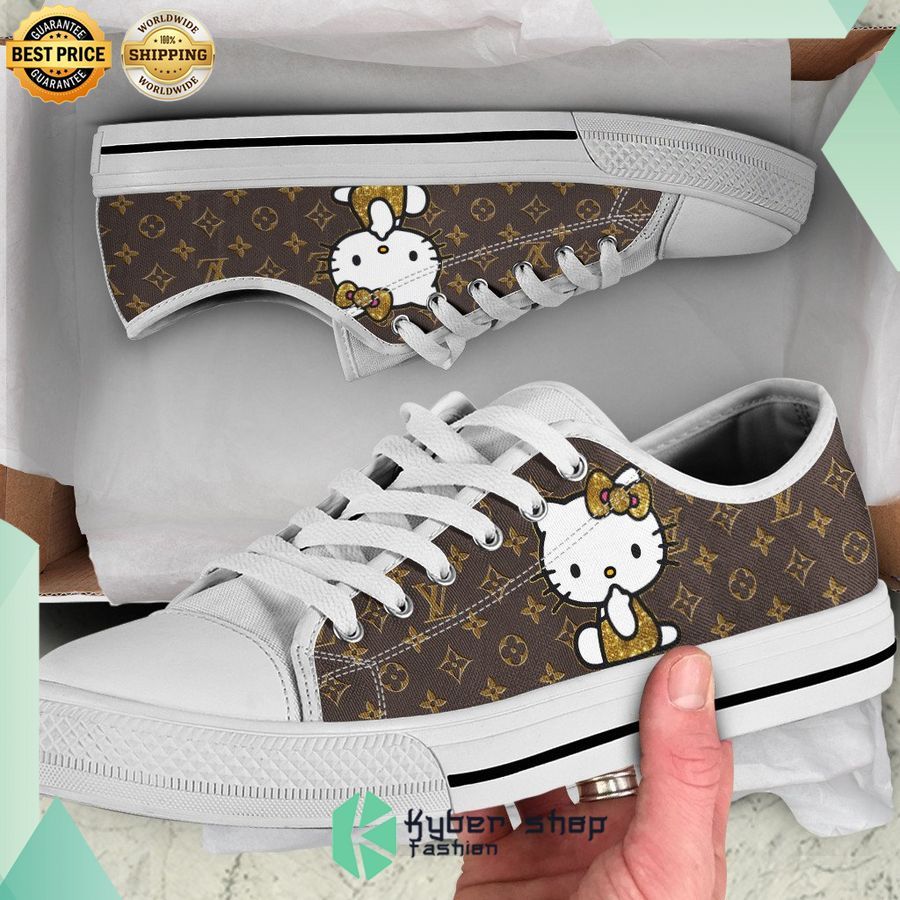 louis vuitton brand hello kitty low top canvas shoes 1 875