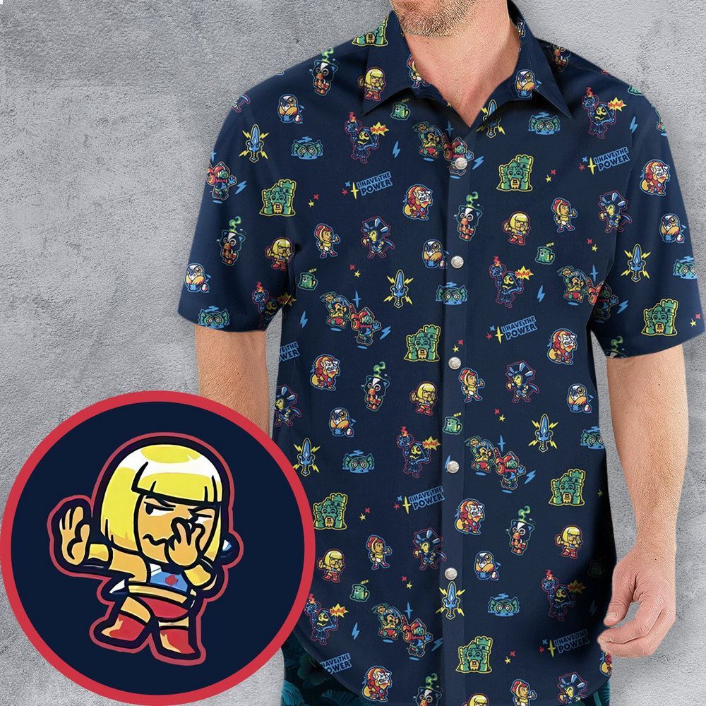 masters of the universe funny pattern hawaiian shirt 1 236