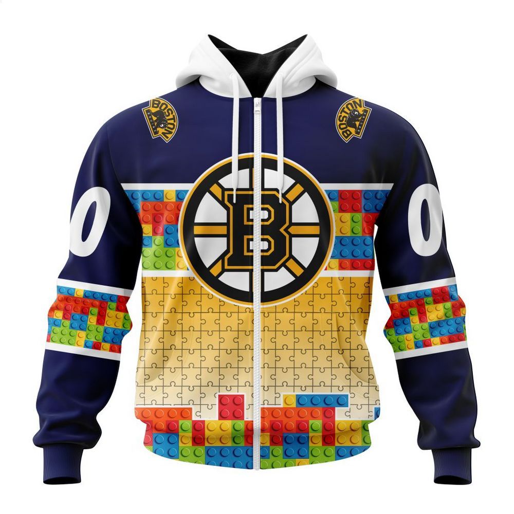 personalized boston bruins autism awareness shirt hoodie 2 600