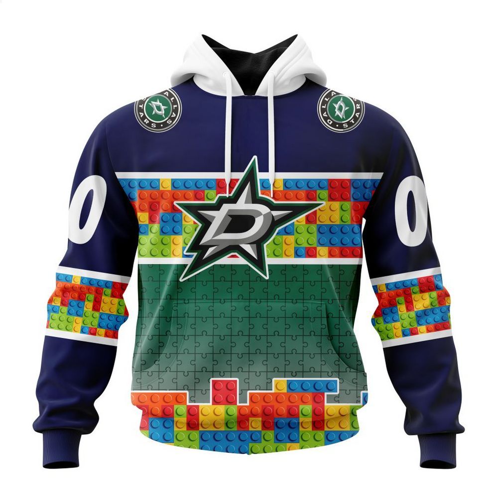 personalized dallas stars autism awareness shirt hoodie 1 891