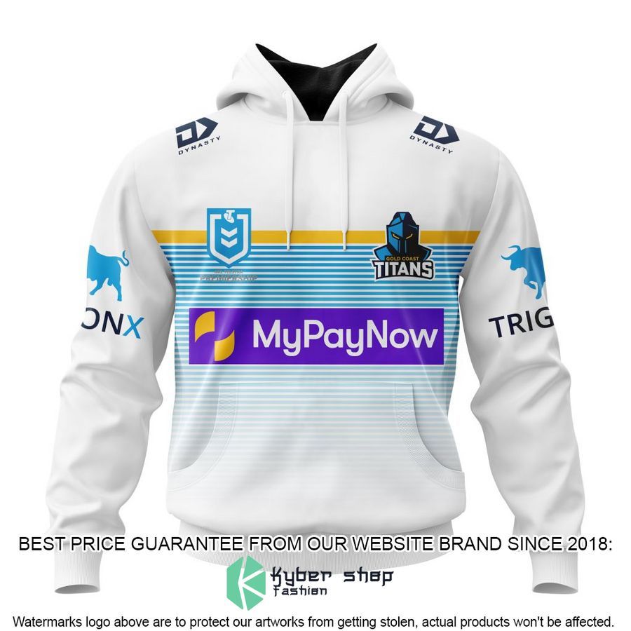 Personalized NRL Gold Coast Titans Away Shirt, Hoodie - LIMITED EDITION