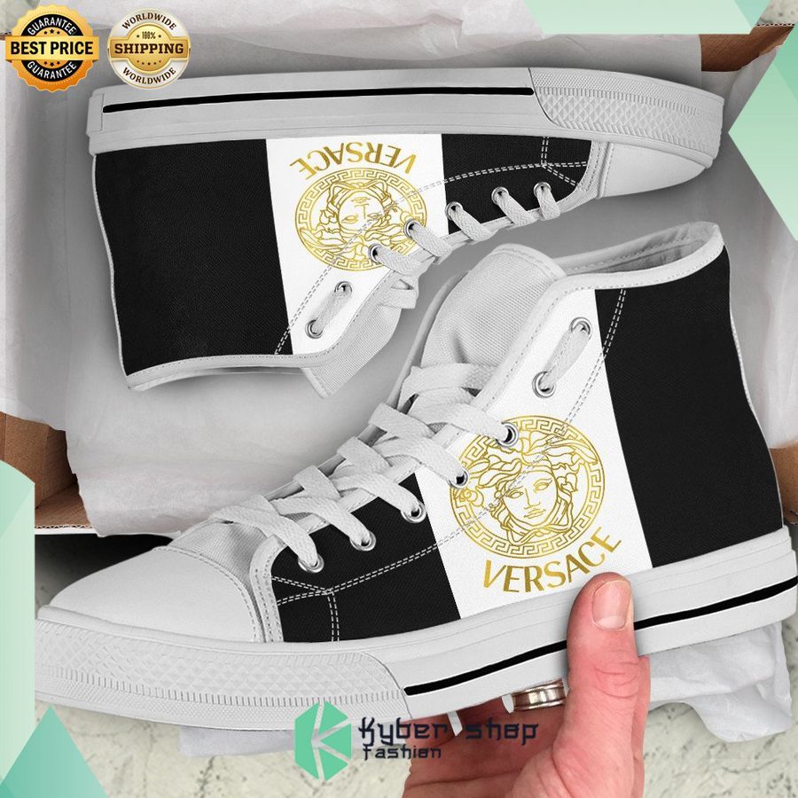 versace brand high top canvas shoes 1 909