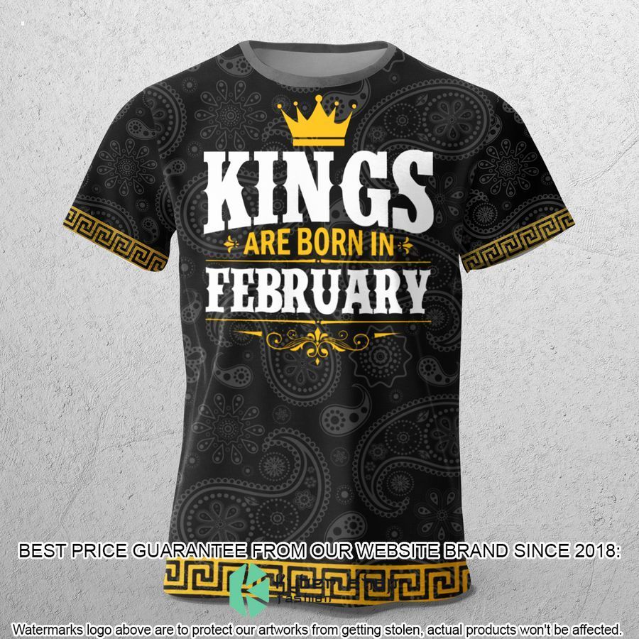 Versace Kings Are Born In February Paisley T-shirt - LIMITED EDITION
