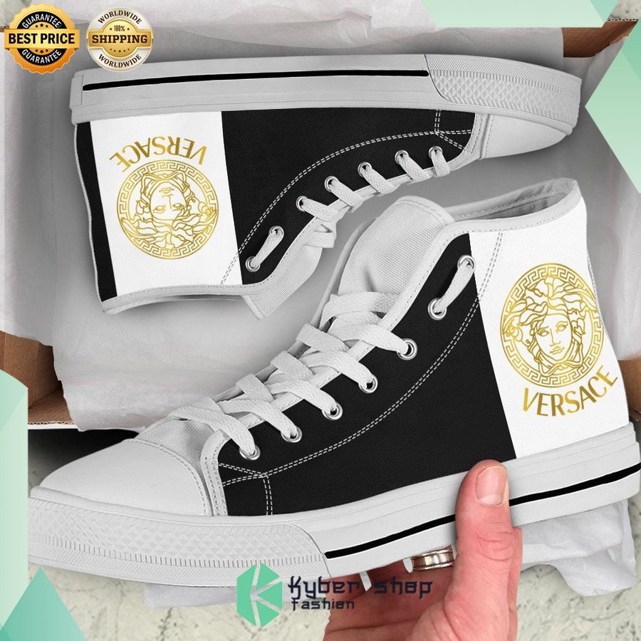 versace luxury brand high top canvas shoes 1 669