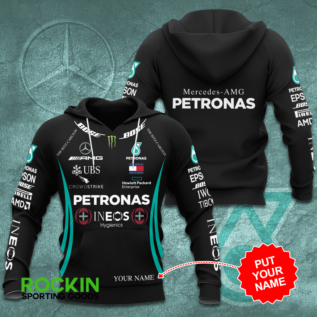 Mercedes AMG Petronas Custom Black Shirt