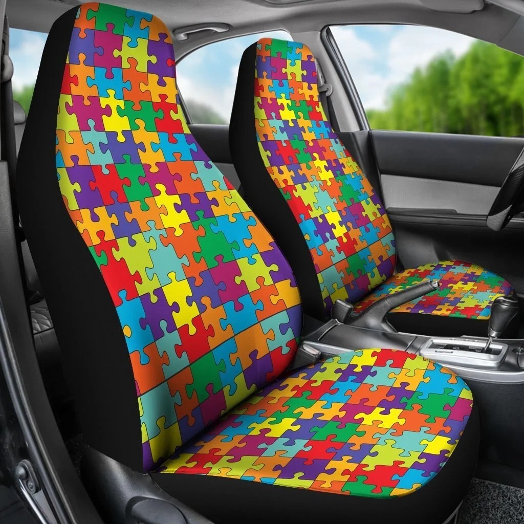 Autism Awareness Car Seat Cover 1