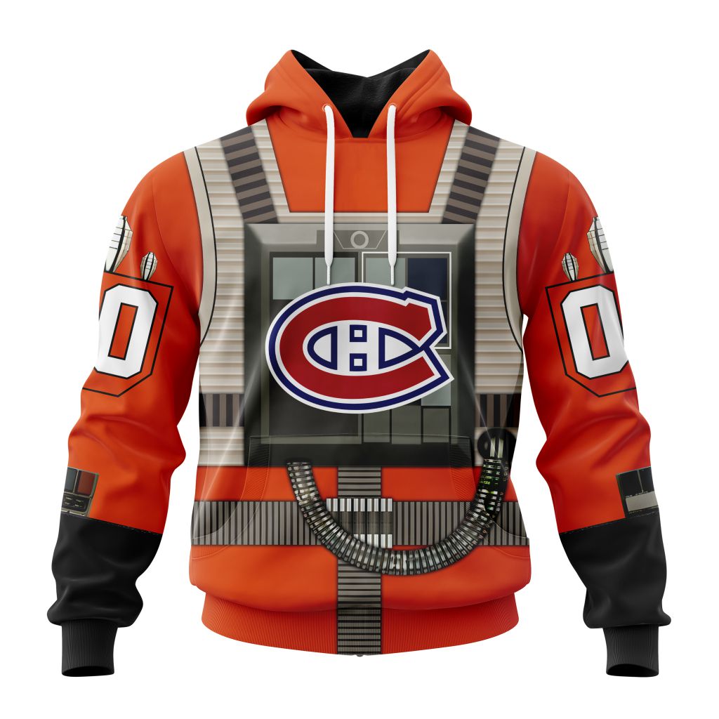 Montreal Canadiens Star Wars Rebel Pilot Design Custom Shirt