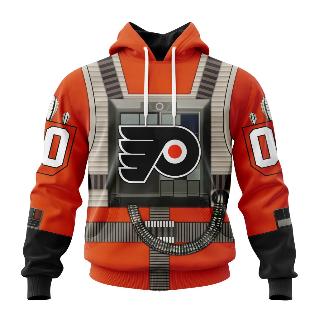 Philadelphia Flyers Star Wars Rebel Pilot Design Custom Shirt