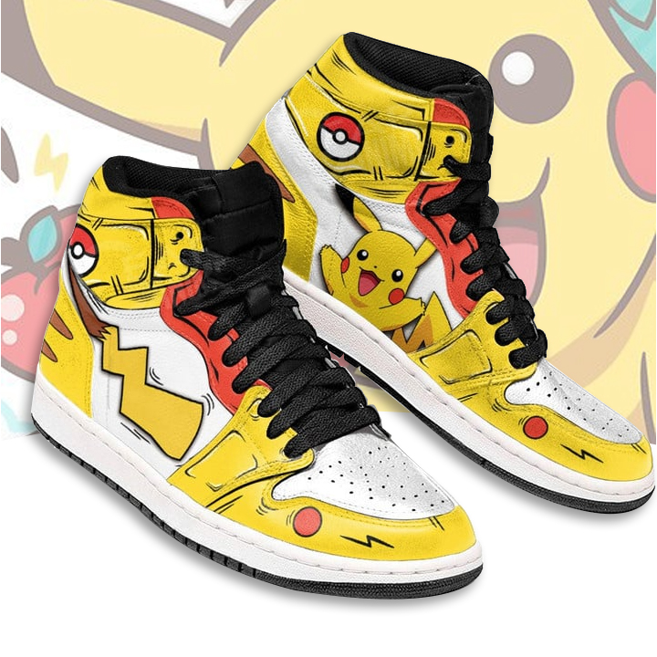 Pikachu Air Jordan High Top Shoes 2