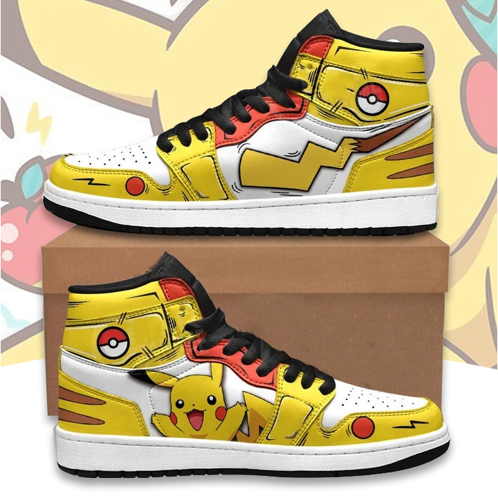 Pikachu Air Jordan High Top Shoes 3