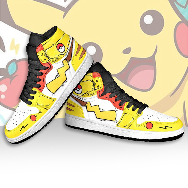 Pikachu Air Jordan High Top Shoes 4