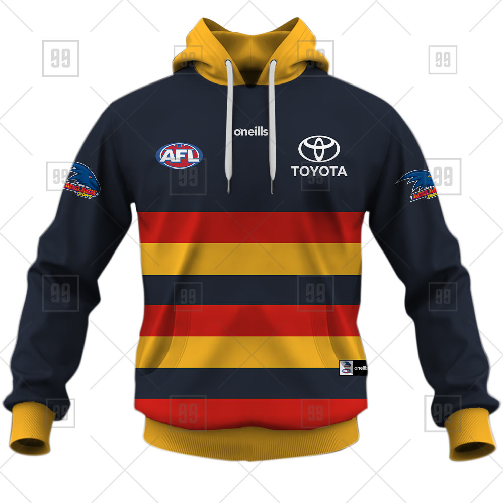 TU YN AFL JERSEY 2023 Adelaide hoodie front