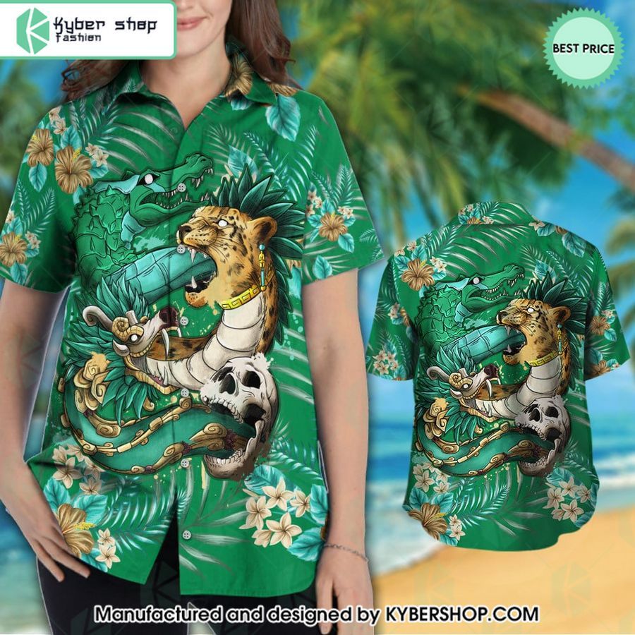 aztec animals mayan hawaiian shirt 3 562
