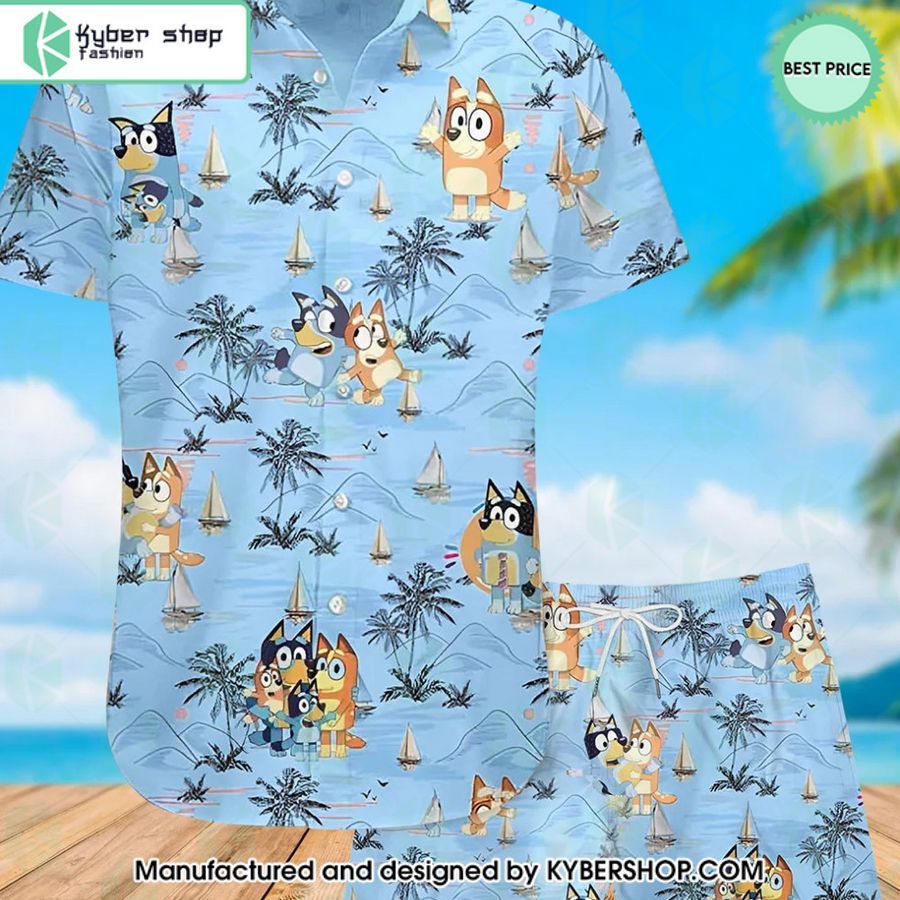 bluey hawaiian shirt shorts 7 958