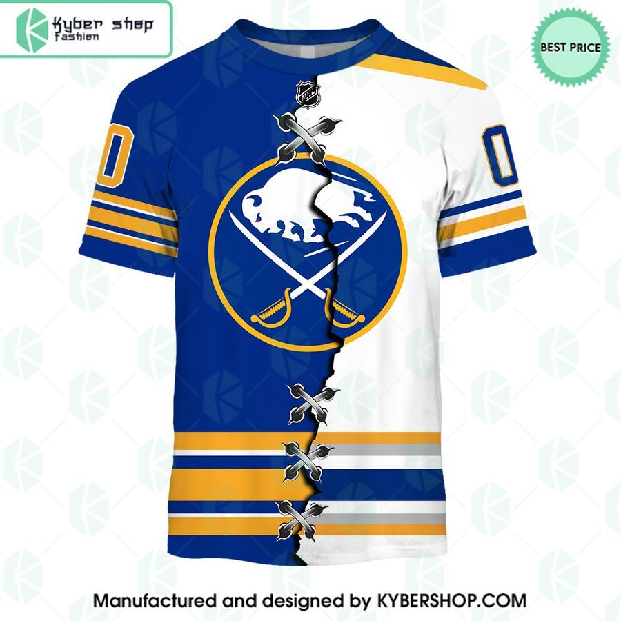 buffalo sabres mix home and away jersey custom hoodie 3 350