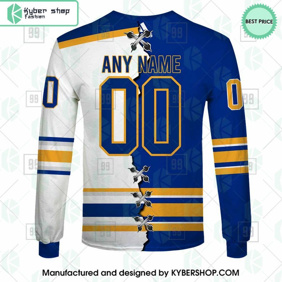 buffalo sabres mix home and away jersey custom hoodie 8 729