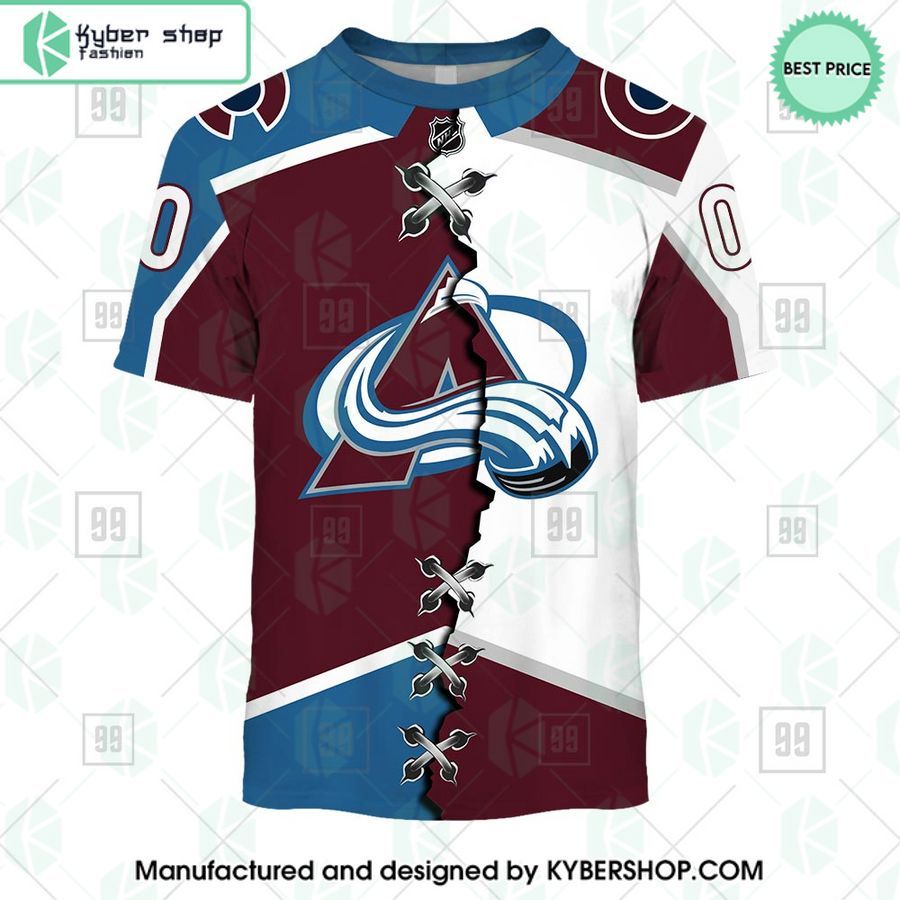 colorado avalanche mix home and away jersey custom hoodie 3 127