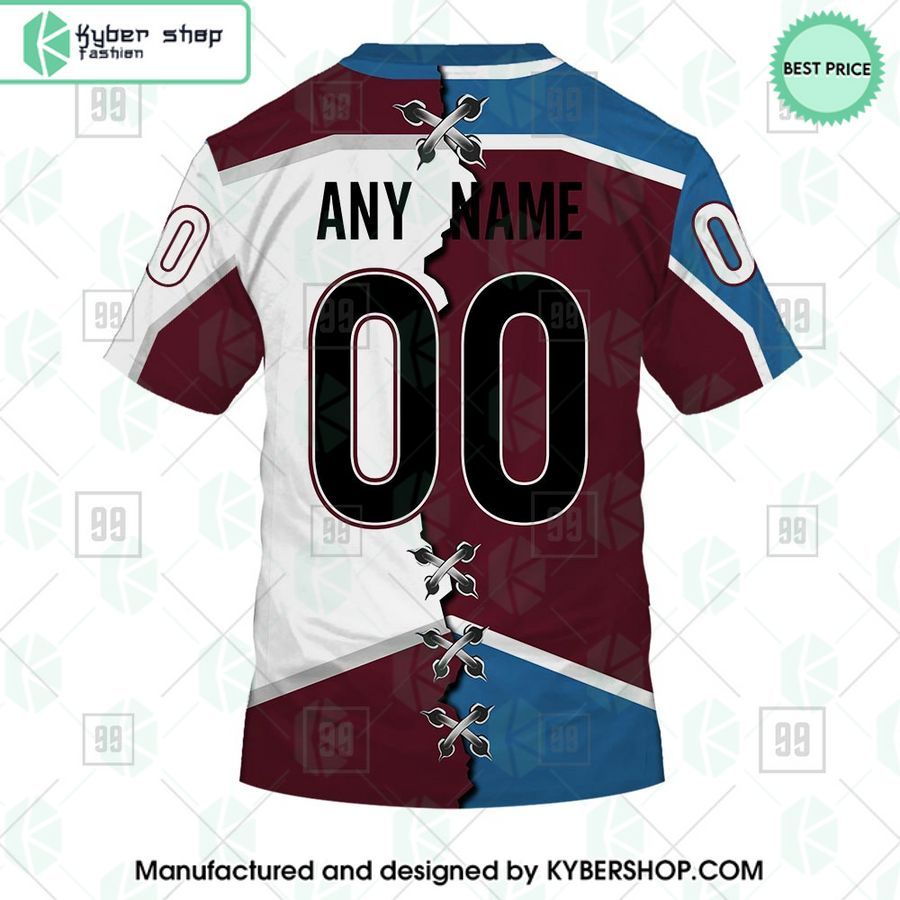 colorado avalanche mix home and away jersey custom hoodie 7 765