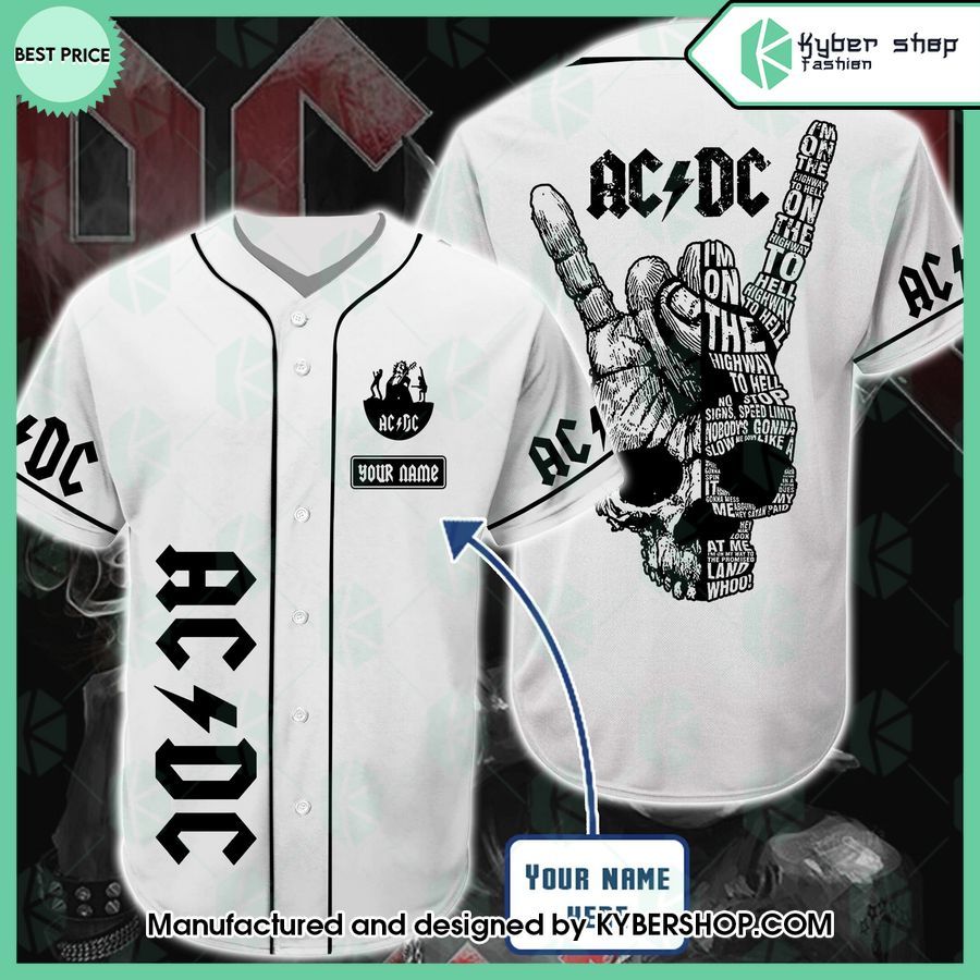 custom im on the highway to hell acdc band baseball jersey 1 563