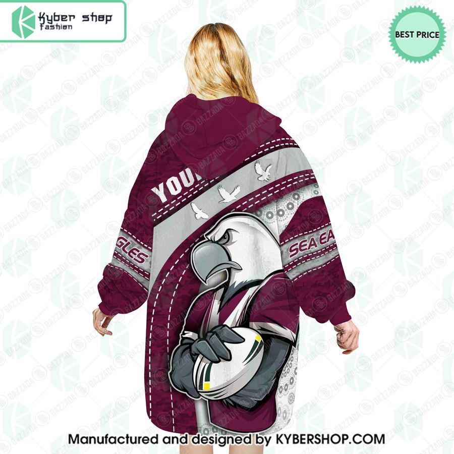 custom mascot manly warringah sea eagles blanket hoodie 2 27