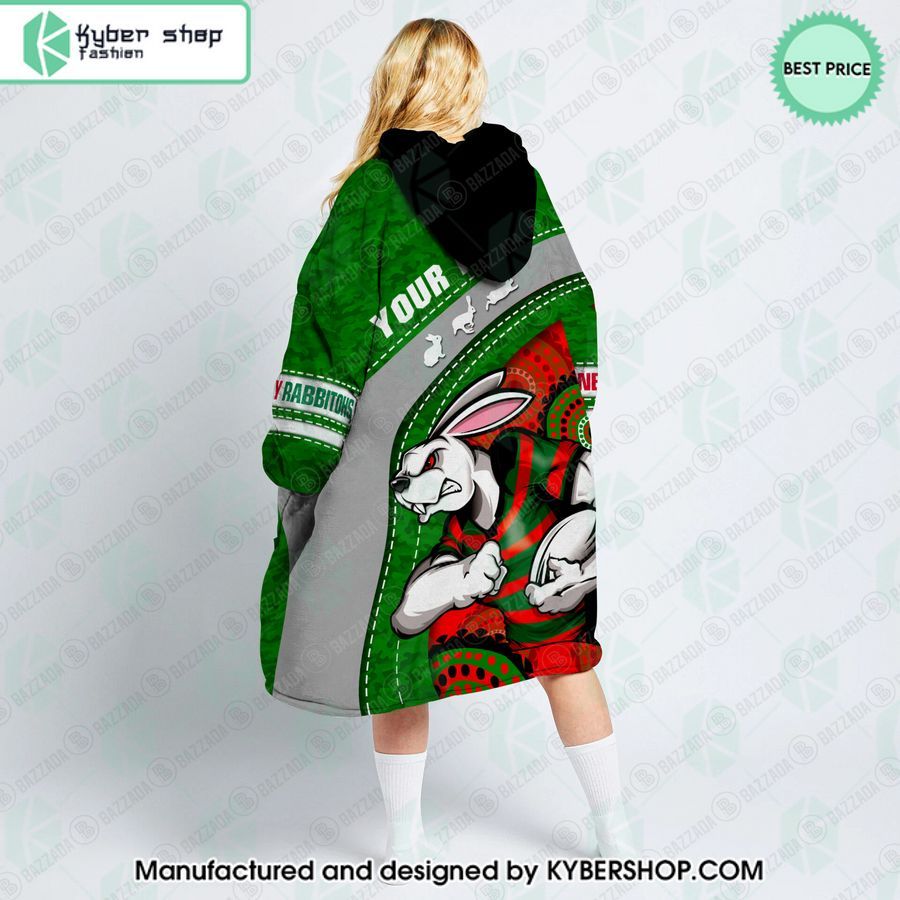 custom mascot south sydney rabbitohs blanket hoodie 3 596