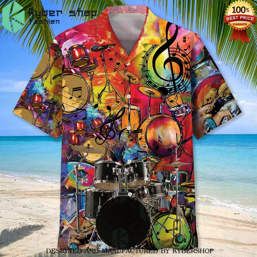 drum color hawaiian shirt 2 934