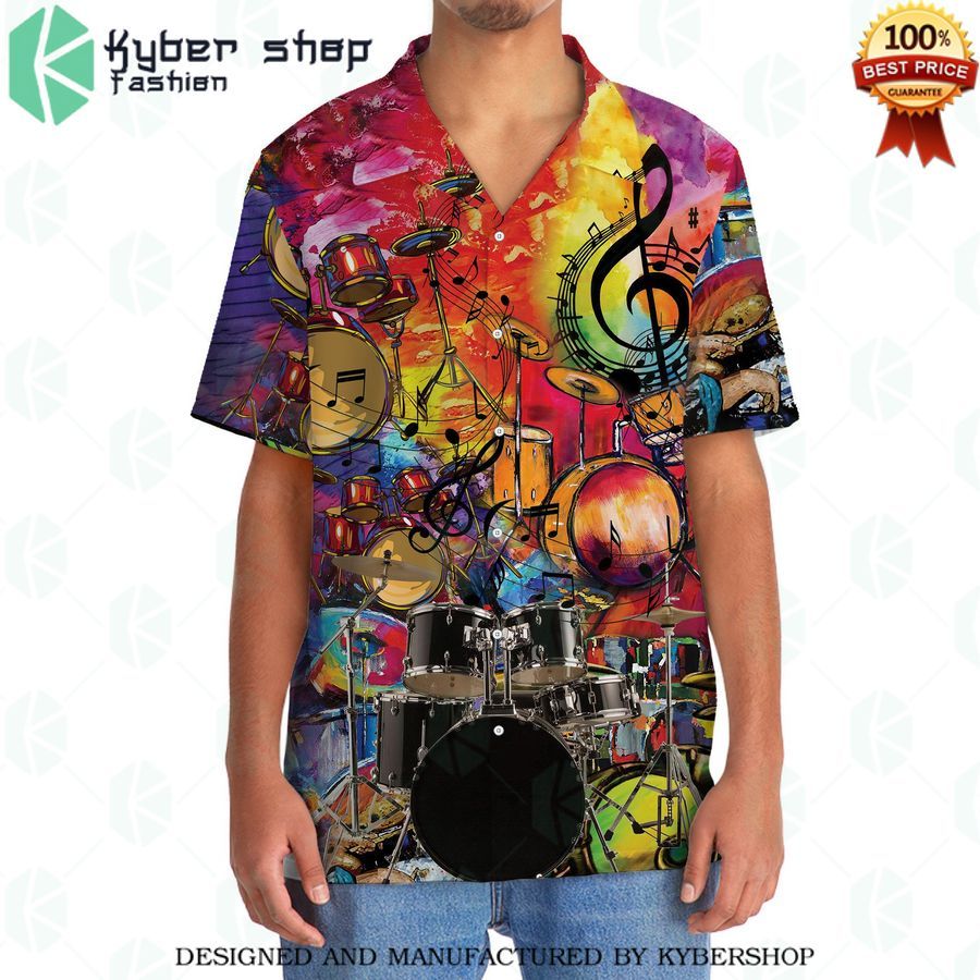 drum color hawaiian shirt 4 307