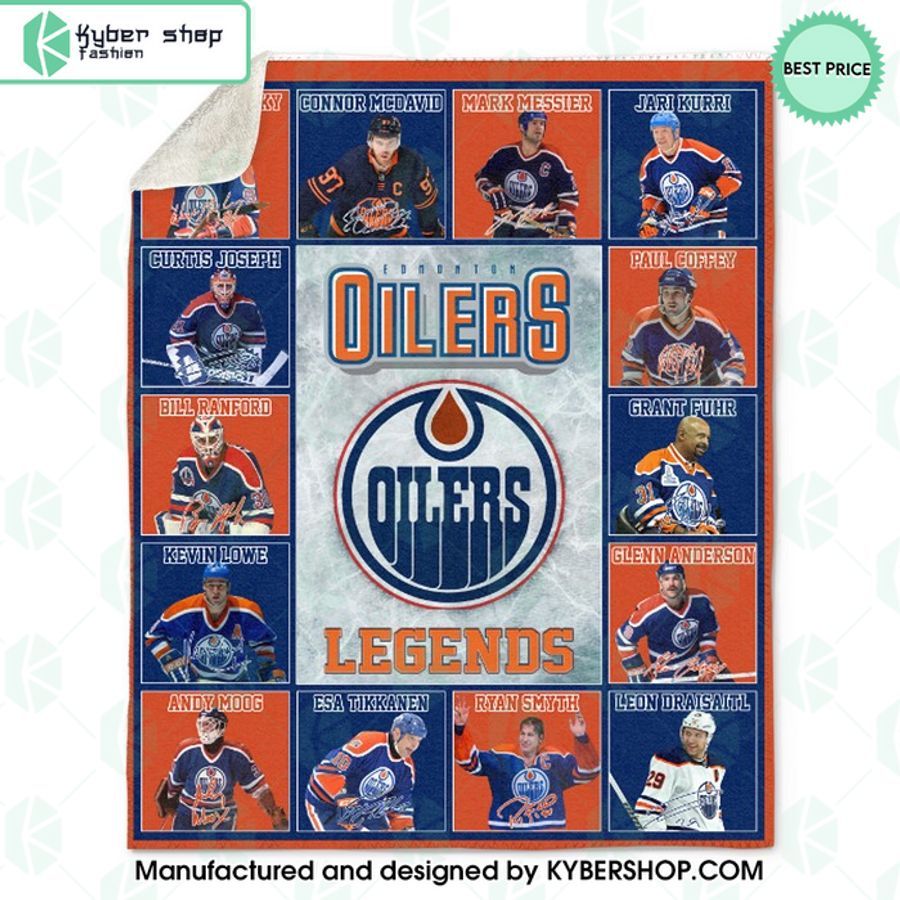 Edmonton Oilers Legends Blanket