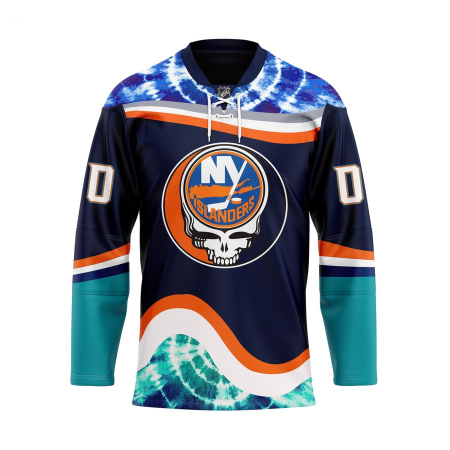 Grateful Dead & New York Islanders Custom Hockey Jersey