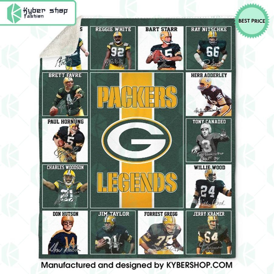 Green Bay Packers Legends Blanket