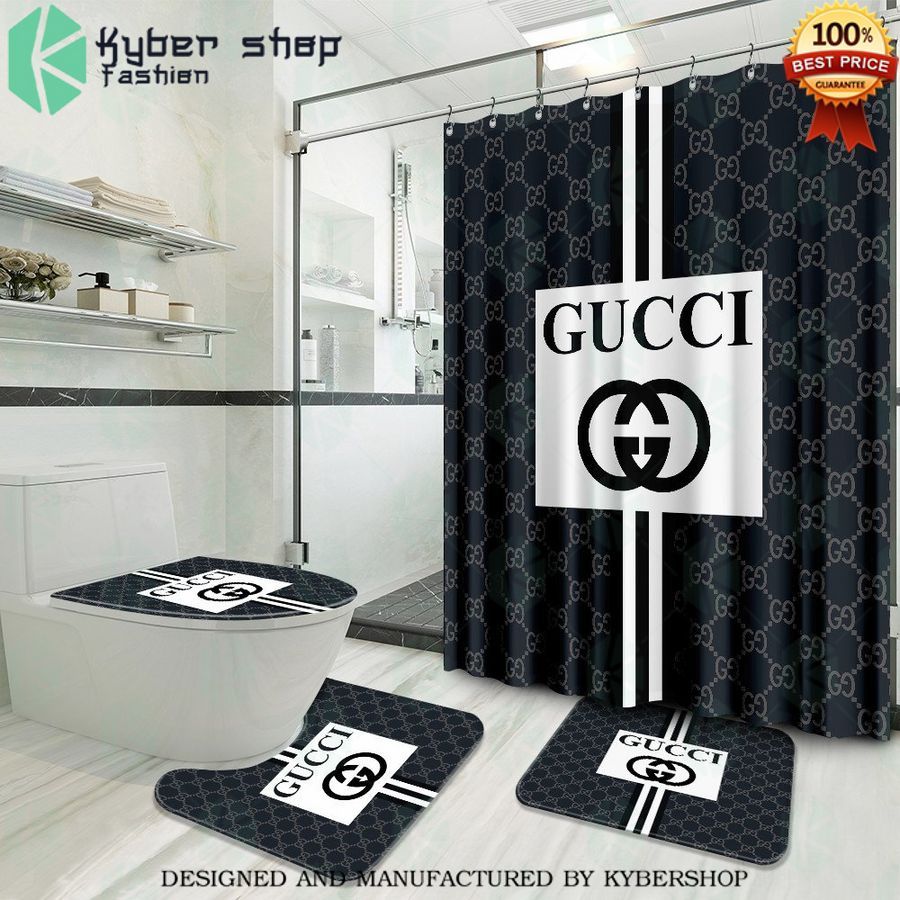 gucci dark bathroom shower curtain 1 205
