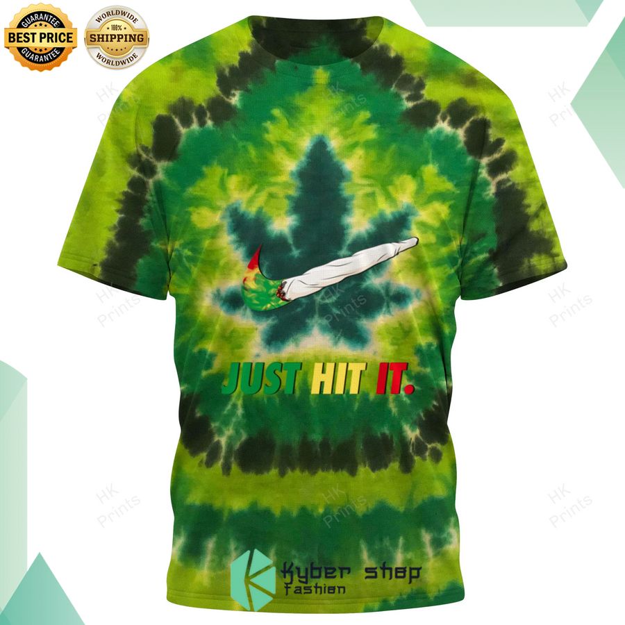 just hit it cannabis nike tie dye t shirt 1 205