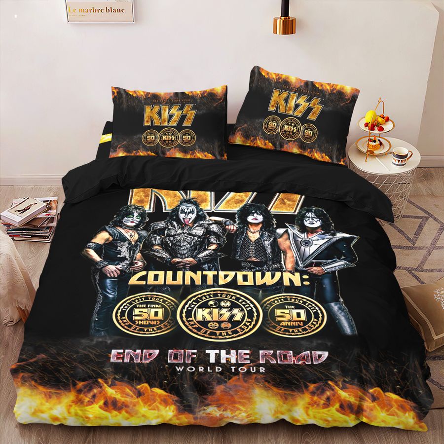 kiss band countdown bedding set 3