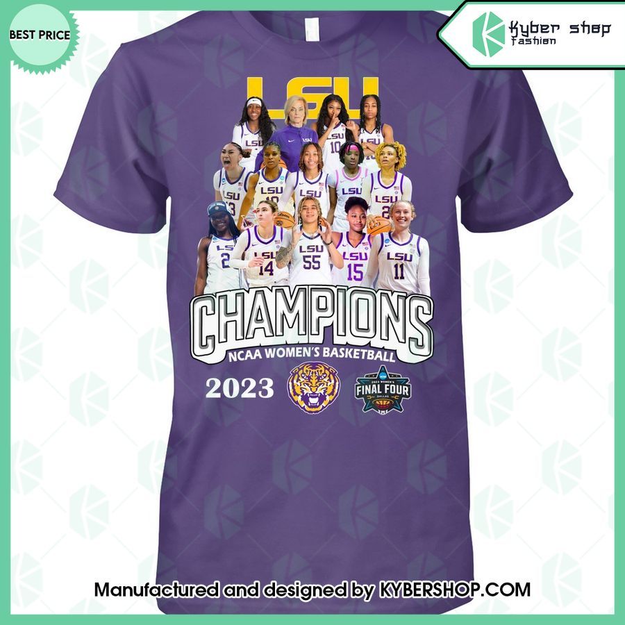 lsu tigers ncaa womens bakeketball champions 2023 t shirt 1 285