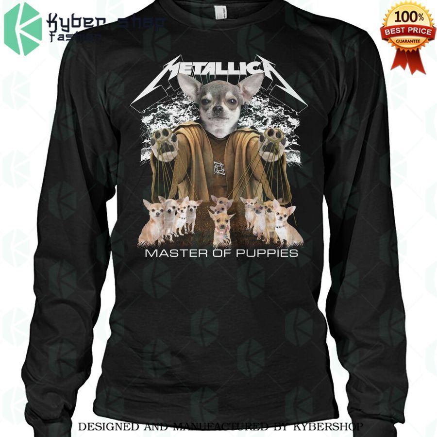 metallica chihuahua master of puppies shirt 2 608