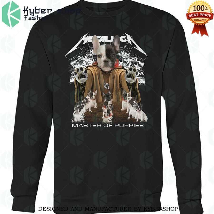 metallica french bulldog master of puppies shirt 3 989
