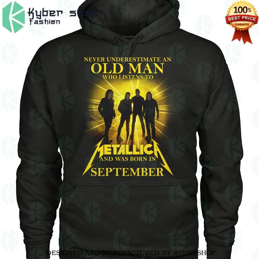 never underestimate an old man who listen to metallica and was born in september shirt 4 372
