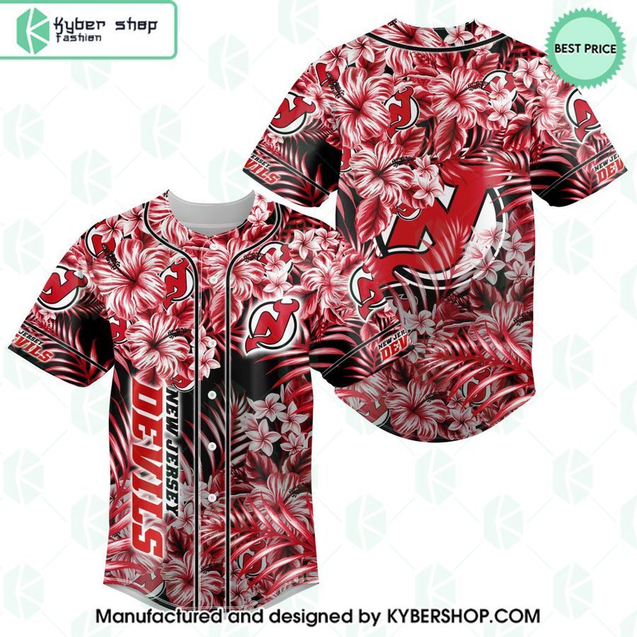new jersey devils hawaiian design baseball jersey 1 714