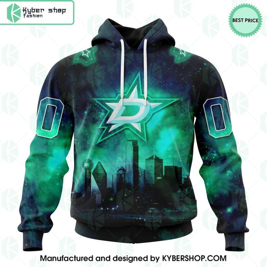 nhl dallas stars special design with night sky galaxy custom hoodie 1 500