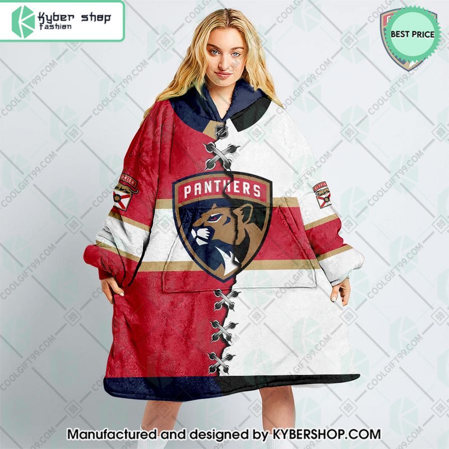personalized nhl florida panthers mix jersey oodie blanket hoodie 1 257