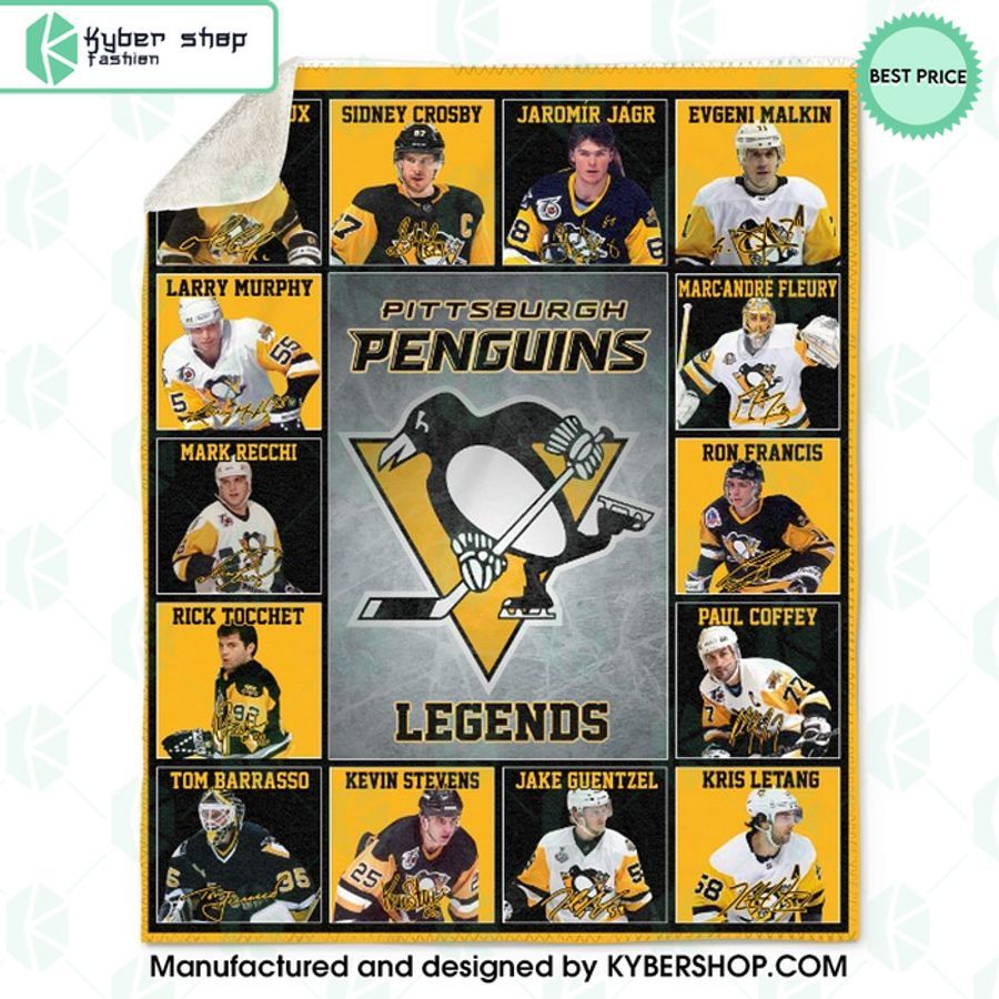 Pittsburgh Penguins Legends Blanket