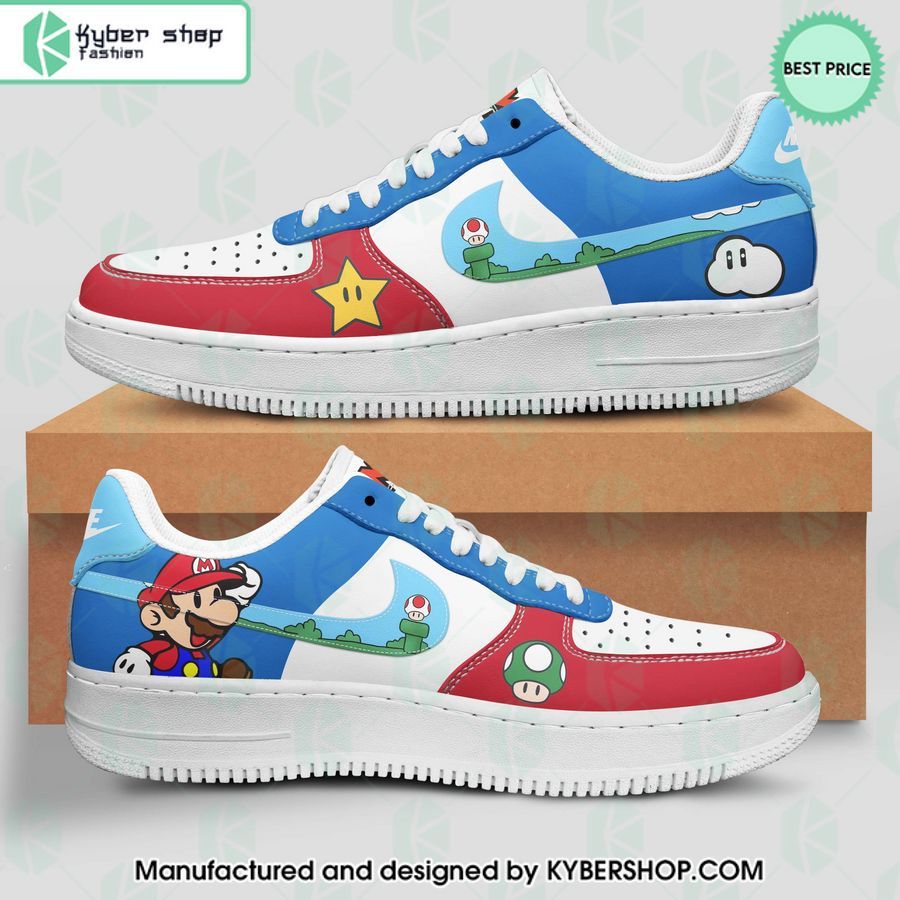 Super Mario Nike Air Force Shoes - LIMITED EDITION
