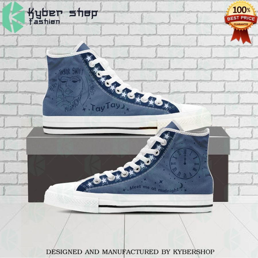 taylor swift meet me at midnigh canvas high top shoes 3 880