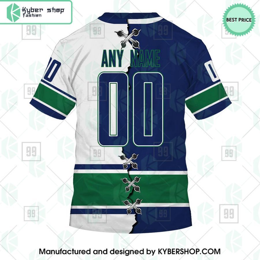 vancouver canucks mix home and away jersey custom hoodie 7 627