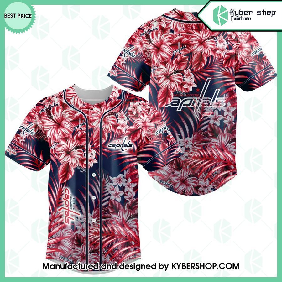 washington capitals hawaiian design baseball jersey 1 861